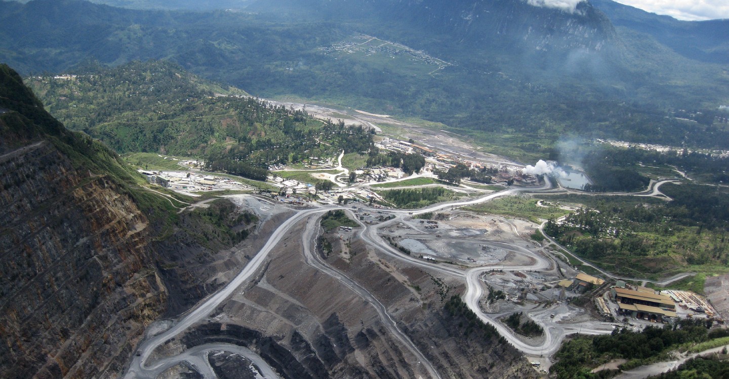 Open-pit mine in Papua New Guinea
